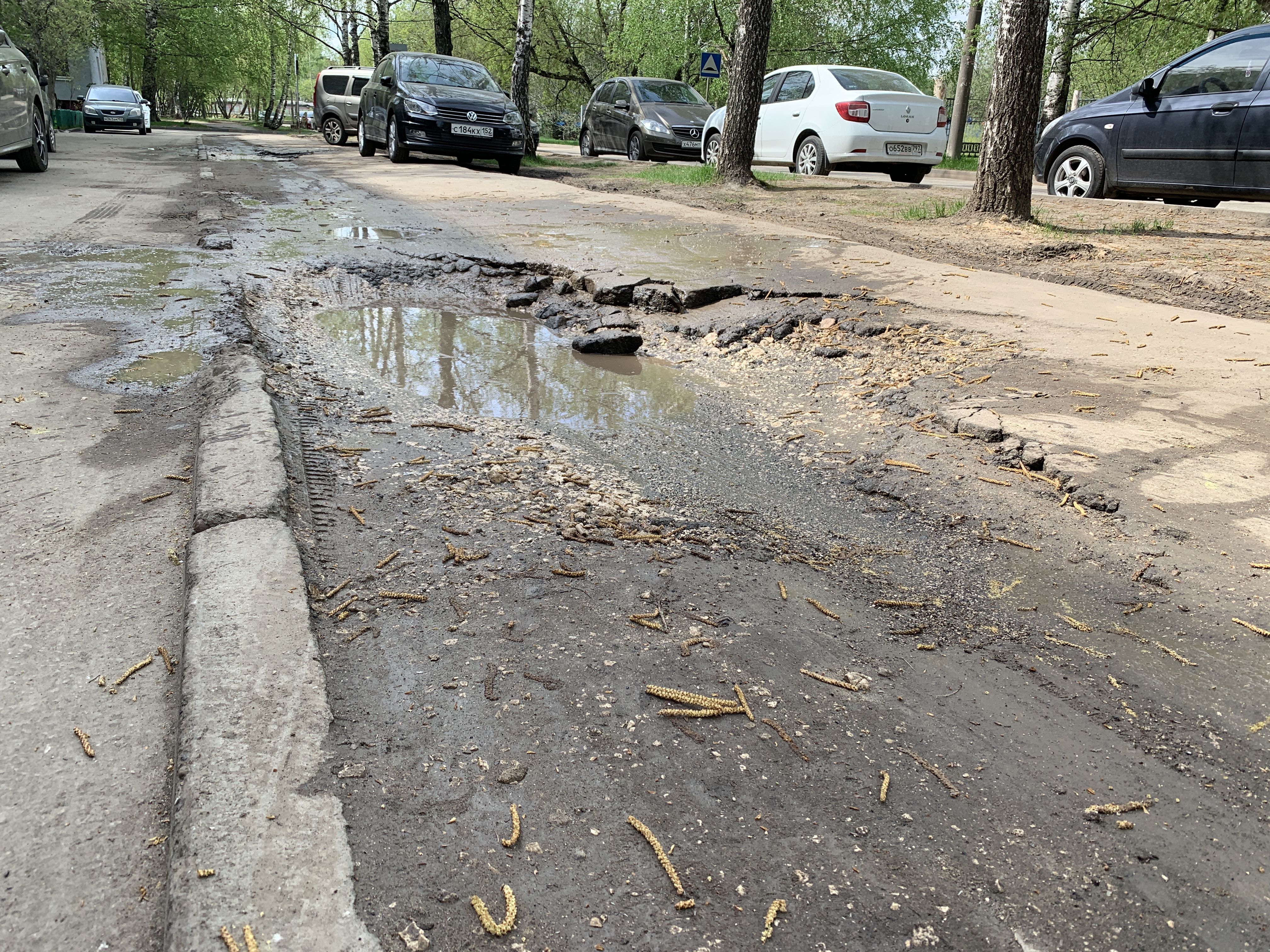разрушение дорожного покрытия